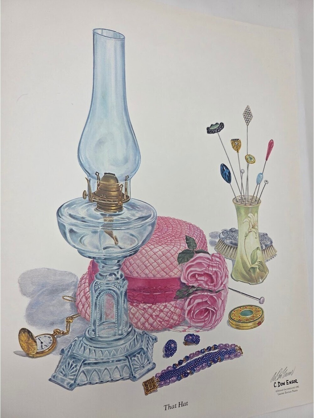C. Don Ensor Limited Edition Print “That Hat” Numbered And Signed Artwork